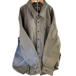 Wrangler 2XL/2XG/2TG Long Sleeve Shirt Gray